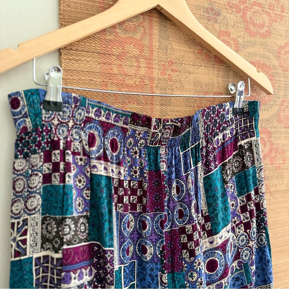 Vintage Crinkle Textured Patchwork Patterned High… - image 6